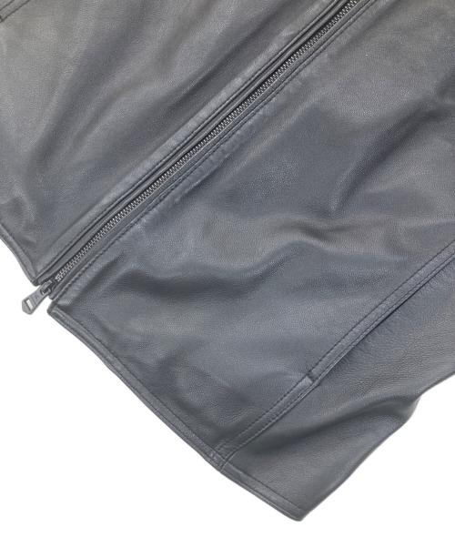 1PIU1UGUALE3 RELAX（ウノピゥウノウグァーレトレ リラックス）1piu1uguale3 relax (ウノピゥウノウグァーレトレ リラックス) ラムレザージャケット ブラック サイズ:Lの古着・服飾アイテム