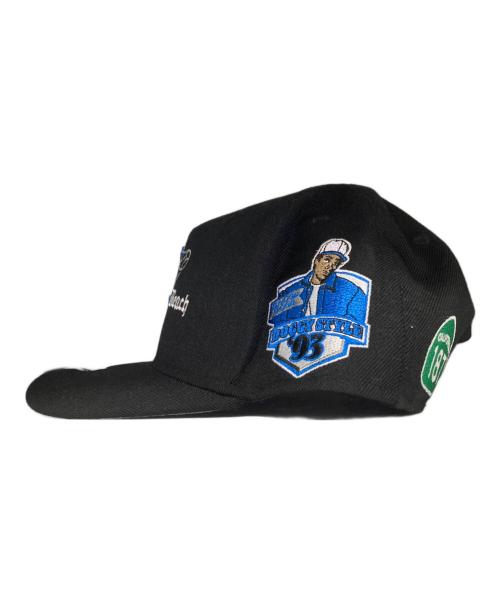 twnty two（トゥエンティ―トゥー）TWNTY TWO (トゥエンティ―トゥー) Snoop Dogg (スヌープドッグ) SNAPBACKS CAP ブラック×ブルーの古着・服飾アイテム