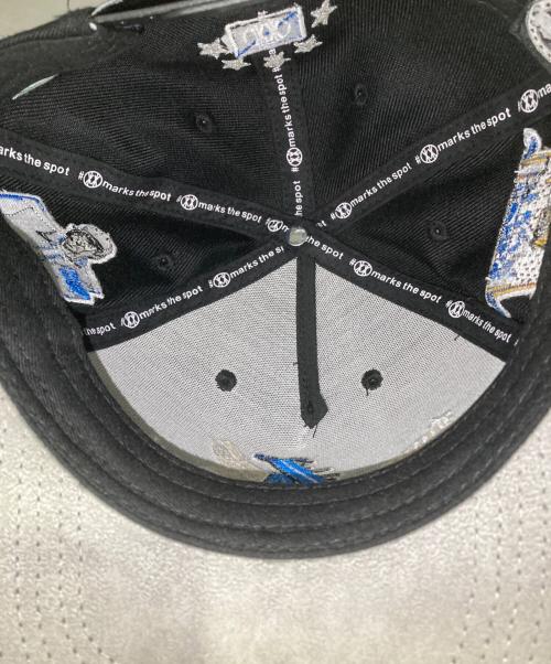 twnty two（トゥエンティ―トゥー）TWNTY TWO (トゥエンティ―トゥー) Snoop Dogg (スヌープドッグ) SNAPBACKS CAP ブラック×ブルーの古着・服飾アイテム