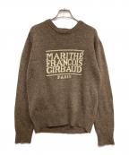 MARITHE+FRANCOIS GIRBAUDマリテフランソワジルボー）の古着「ロゴニット」｜ブラウン