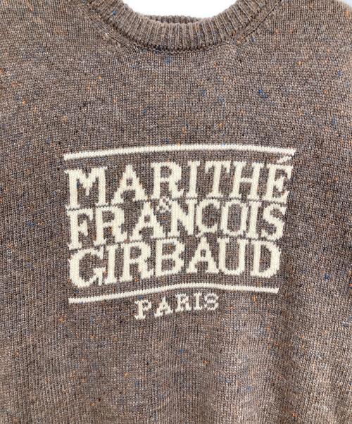 MARITHE+FRANCOIS GIRBAUD（マリテフランソワジルボー）MARITHE+FRANCOIS GIRBAUD (マリテフランソワジルボー) ロゴニット ブラウン サイズ:Sの古着・服飾アイテム