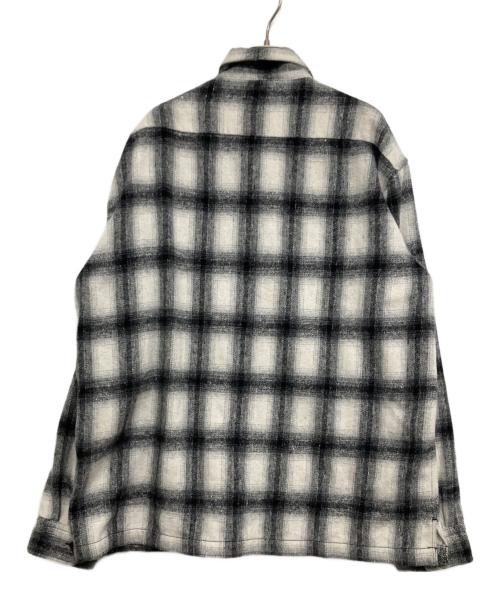 Schott（ショット）Schott (ショット) オンブレチェックネルシャツ ブラック×ホワイト サイズ:2XLの古着・服飾アイテム