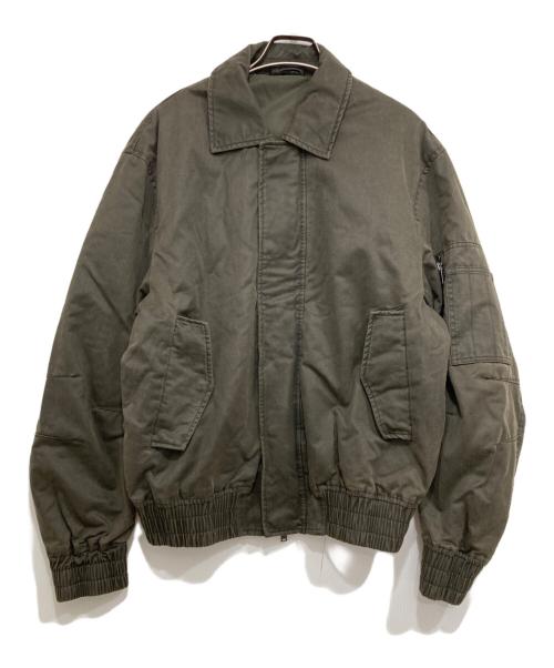 ZARA（ザラ）ZARA (ザラ) ウォッシュド ワックスフィニッシュジャケット カーキ サイズ:38の古着・服飾アイテム