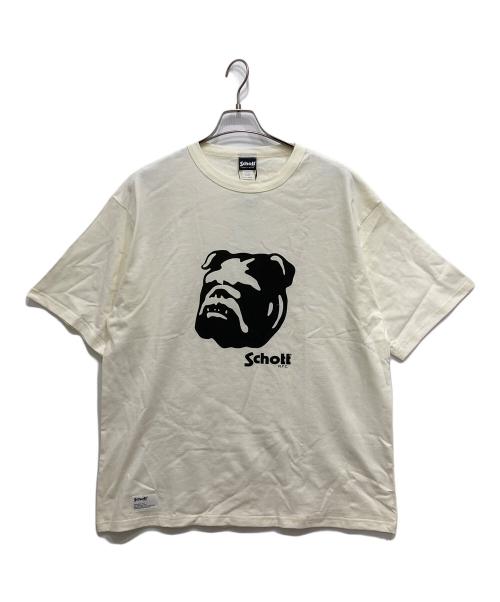 Schott（ショット）Schott (ショット) STENCIL BULL Tシャツ ベージュ サイズ:2XL 未使用品の古着・服飾アイテム