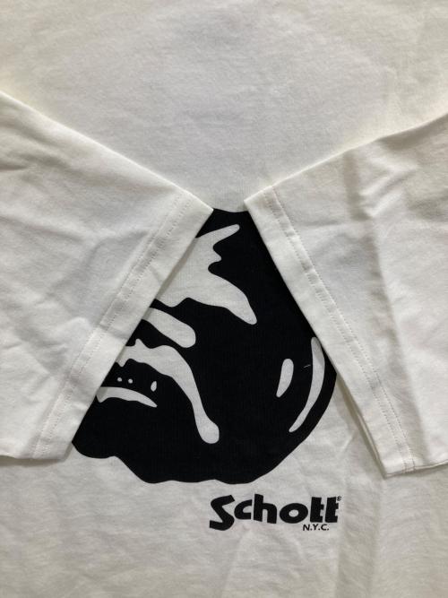 Schott（ショット）Schott (ショット) STENCIL BULL Tシャツ ベージュ サイズ:2XL 未使用品の古着・服飾アイテム