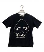 PLAY COMME des GARCONSプレイコムデギャルソン）の古着「ロゴTシャツ」｜ブラック