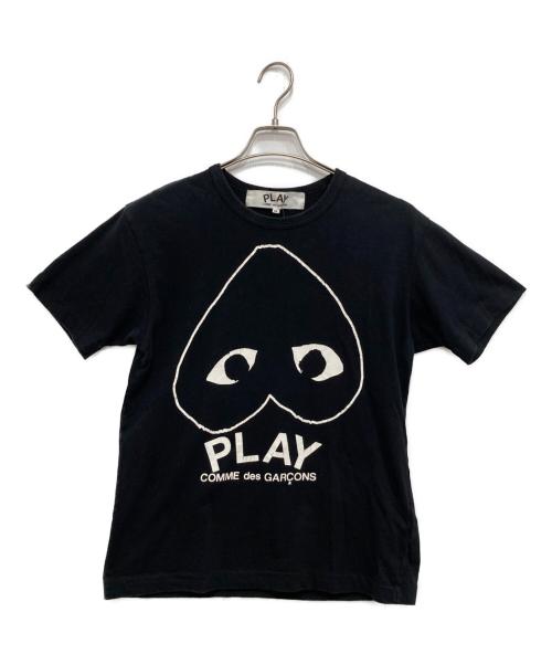 PLAY COMME des GARCONS（プレイコムデギャルソン）PLAY COMME des GARCONS (プレイコムデギャルソン) ロゴTシャツ ブラック サイズ:Mの古着・服飾アイテム