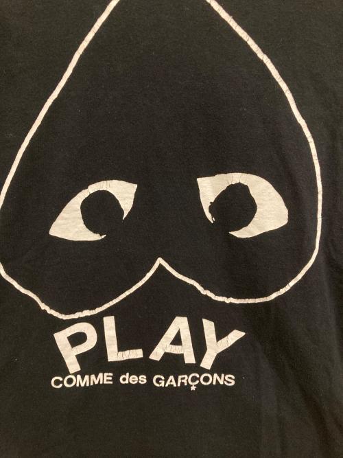 PLAY COMME des GARCONS（プレイコムデギャルソン）PLAY COMME des GARCONS (プレイコムデギャルソン) ロゴTシャツ ブラック サイズ:Mの古着・服飾アイテム