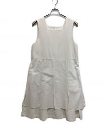 eunoia（ユノイア）の古着「Cotton layered dressノースリーブワンピース」｜ホワイト