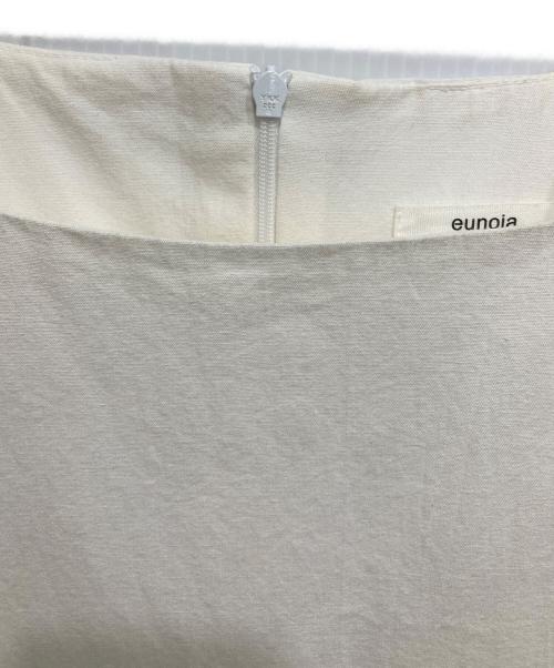eunoia（ユノイア）eunoia (ユノイア) Cotton layered dressノースリーブワンピース ホワイト サイズ:表記なしの古着・服飾アイテム
