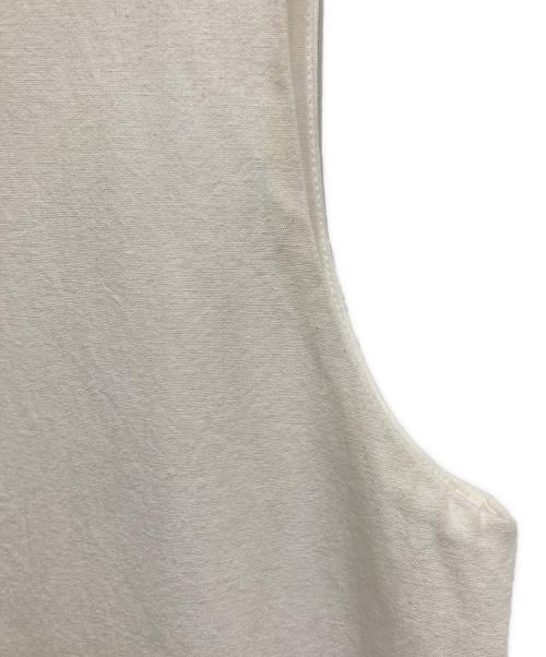 eunoia（ユノイア）eunoia (ユノイア) Cotton layered dressノースリーブワンピース ホワイト サイズ:表記なしの古着・服飾アイテム