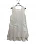 eunoia（ユノイア）の古着「Cotton layered dressノースリーブワンピース」｜ホワイト