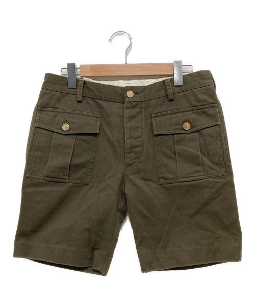 LOUIS VUITTON（ルイ ヴィトン）LOUIS VUITTON (ルイ ヴィトン) ハーフカーゴパンツ カーキ サイズ:106cm (W42)の古着・服飾アイテム
