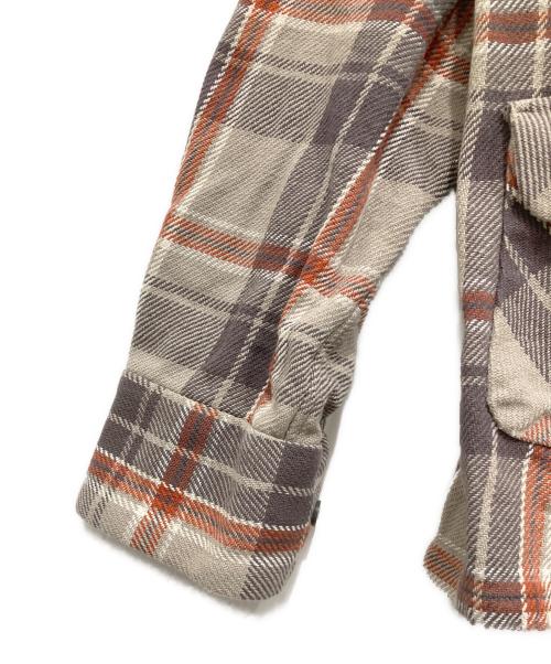 South2 West8（サウスツー ウエストエイト）South2 West8 (サウスツー ウエストエイト) コットンチェックシャツ グレー サイズ:Sの古着・服飾アイテム