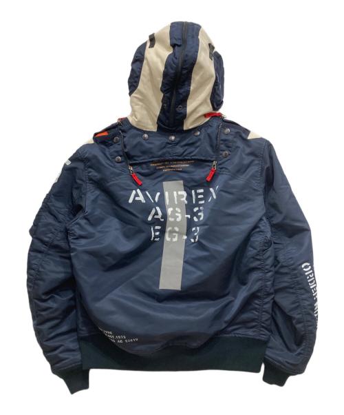 AVIREX（アヴィレックス）AVIREX (アヴィレックス) MA-1 REMODEL/ミリタリージャケット ネイビー サイズ:Lの古着・服飾アイテム