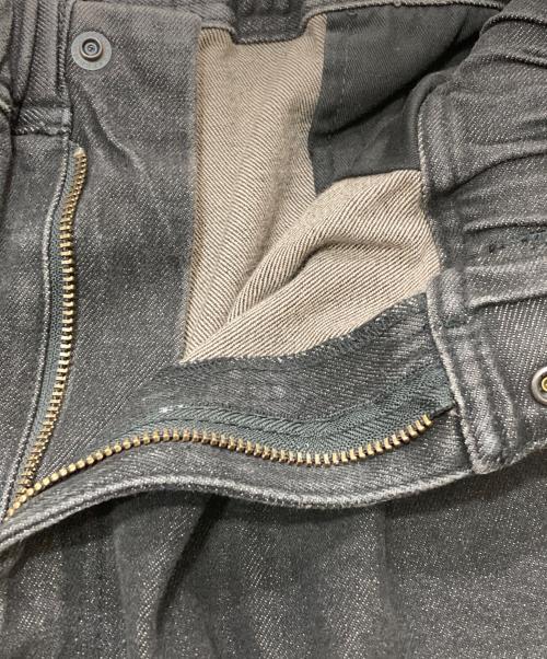 BEAMS（ビームス）BEAMS (ビームス) クウォーターレングス デニム ウェビングパンツ ブラック サイズ:FREEの古着・服飾アイテム