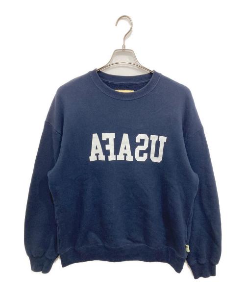 SSZ（エスエスズィー）SSZ (エスエスズィー) プリントスウェット ネイビー サイズ:Mの古着・服飾アイテム