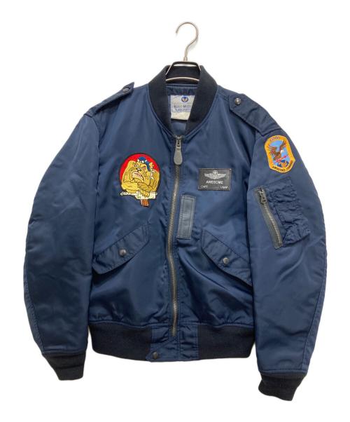 USAF AERO MEDICAL LABORATORY（ユーエスエーエフ・エアロ・メディカル・ラボラトリー）USAF AERO MEDICAL LABORATORY (ユーエスエーエフ・エアロ・メディカル・ラボラトリー) L2-Aジャケット ネイビー サイズ:40の古着・服飾アイテム