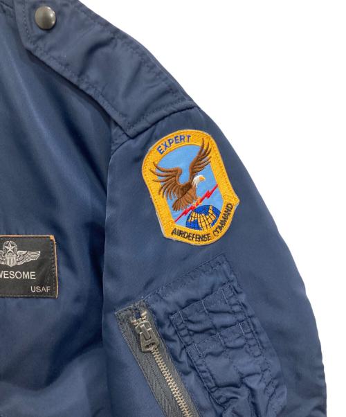 USAF AERO MEDICAL LABORATORY（ユーエスエーエフ・エアロ・メディカル・ラボラトリー）USAF AERO MEDICAL LABORATORY (ユーエスエーエフ・エアロ・メディカル・ラボラトリー) L2-Aジャケット ネイビー サイズ:40の古着・服飾アイテム