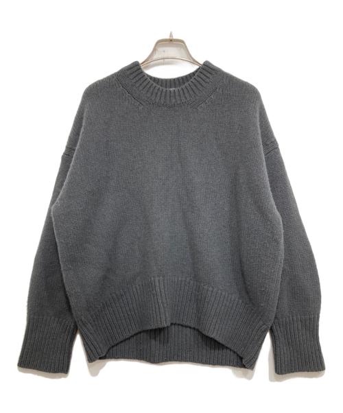 GALERIE VIE（ギャルリーヴィー）GALERIE VIE (ギャルリーヴィー) ファインウールクルーネックプルオーバー グレー サイズ:Sの古着・服飾アイテム