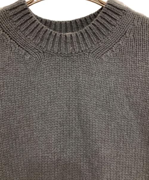 GALERIE VIE（ギャルリーヴィー）GALERIE VIE (ギャルリーヴィー) ファインウールクルーネックプルオーバー グレー サイズ:Sの古着・服飾アイテム