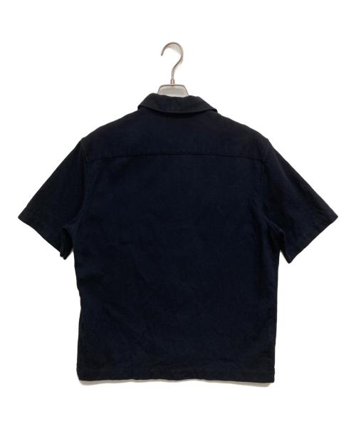 FRED PERRY（フレッドペリー）FRED PERRY (フレッドペリー) ピケテクスチャーリビアカラーシャツ ネイビー サイズ:Mの古着・服飾アイテム