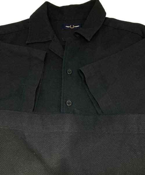 FRED PERRY（フレッドペリー）FRED PERRY (フレッドペリー) ピケテクスチャーリビアカラーシャツ ネイビー サイズ:Mの古着・服飾アイテム
