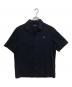 FRED PERRY（フレッドペリー）の古着「ピケテクスチャーリビアカラーシャツ」｜ネイビー