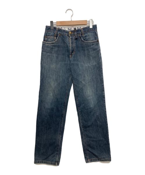 DOLCE & GABBANA（ドルチェ＆ガッバーナ）DOLCE & GABBANA (ドルチェ＆ガッバーナ) ローライズデニムパンツ インディゴ サイズ:FREEの古着・服飾アイテム