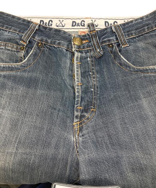 DOLCE & GABBANA（ドルチェ＆ガッバーナ）DOLCE & GABBANA (ドルチェ＆ガッバーナ) ローライズデニムパンツ インディゴ サイズ:FREEの古着・服飾アイテム