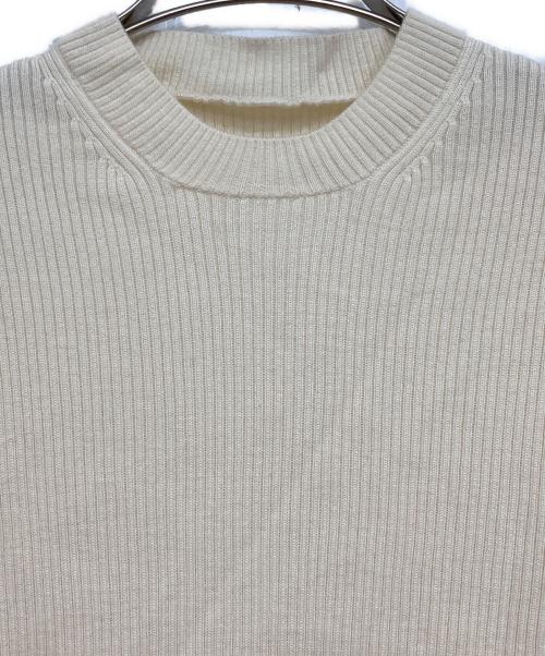 Gypsohila（ジプソフィア）Gypsohila (ジプソフィア) Crochet Sleeve CrewNeck Knit/クルーネックニット ホワイト サイズ:Fの古着・服飾アイテム