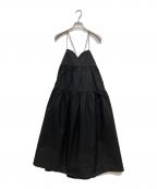 UNMINOUアンミヌ）の古着「ハートキャミソールワンピース」｜ブラック