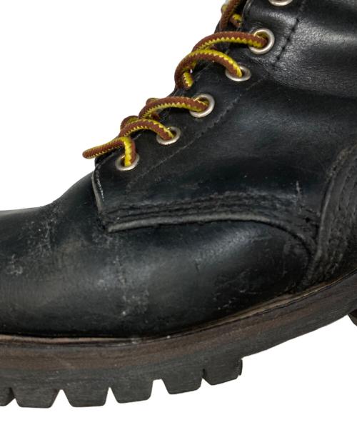RED WING（レッドウィング）RED WING (レッドウィング) 90’sロガーブーツ ブラック サイズ:27.5の古着・服飾アイテム