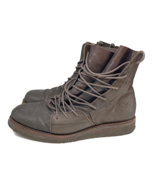 MIHARA YASUHIRO（ミハラヤスヒロ）MIHARA YASUHIRO (ミハラヤスヒロ) レースアップブーツ ブラウン サイズ:27cmの古着・服飾アイテム