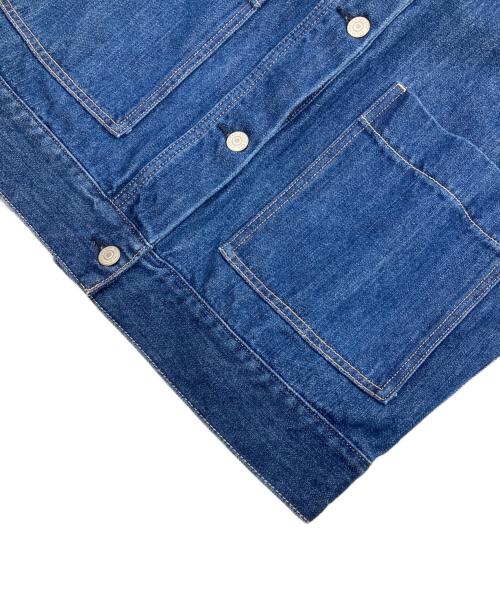 SHIPS any（シップスエニィ）SHIPS any (シップスエニィ) ノーカラーデニムジャケット インディゴ サイズ:記載なしの古着・服飾アイテム