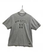NIKE×F.C.R.B.ナイキ×エフシーレアルブリストル）の古着「プリントTシャツ」｜グレー