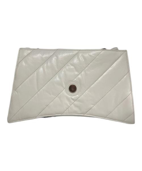 BALENCIAGA（バレンシアガ）BALENCIAGA (バレンシアガ) CRUSH/チェーンショルダーバッグ ホワイトの古着・服飾アイテム