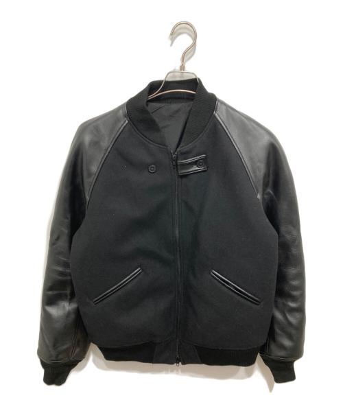 Y-3（ワイスリー）Y-3 (ワイスリー) CLASSIC VARSITY JACKET/Fレザー切替スタジャン ブラック サイズ:Sの古着・服飾アイテム