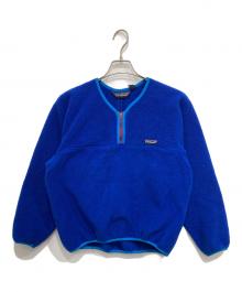 Patagonia（パタゴニア）の古着「ノーカラーフリースジャケット」｜ブルー