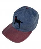 THE BLACK DOGブラックドッグ）の古着「キャップ」｜ネイビー×レッド