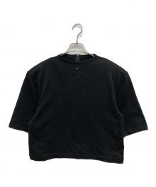 ADER error（アーダーエラー）の古着「クロップド半袖カットソー」｜ブラック