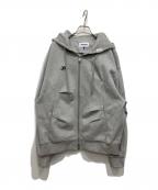 ADER errorアーダーエラー）の古着「Nolc logo hoodie zip-up」｜グレー