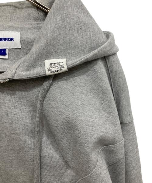 ADER error（アーダーエラー）ADER error (アーダーエラー) Nolc logo hoodie zip-up グレー サイズ:Lの古着・服飾アイテム