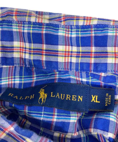 RALPH LAUREN（ラルフローレン）RALPH LAUREN (ラルフローレン) チェックシャツ ネイビー サイズ:XLの古着・服飾アイテム