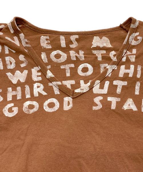 MARTIN MARGIELA（マルタン・マルジェラ）Martin Margiela (マルタン・マルジェラ) エイズTシャツ ブラウン サイズ:不明の古着・服飾アイテム
