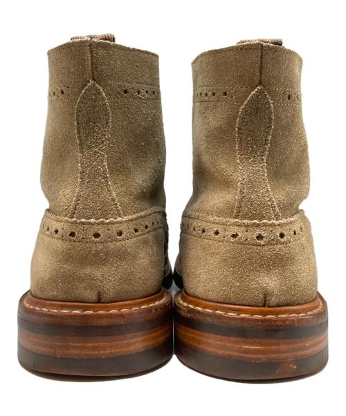 Tricker's（トリッカーズ）Tricker's (トリッカーズ) スウェードウイングチップブーツ ベージュ サイズ:28cmの古着・服飾アイテム