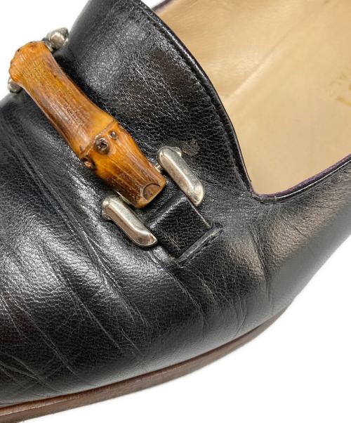 GUCCI（グッチ）GUCCI (グッチ) 90’sバンブービットローファー ブラック サイズ:37　1/2Cの古着・服飾アイテム