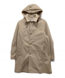 TAKEO KIKUCHI（タケオキクチ）の古着「フード付ステンカラーコート」｜ベージュ
