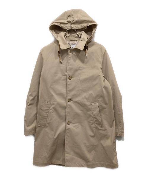 TAKEO KIKUCHI（タケオキクチ）TAKEO KIKUCHI (タケオキクチ) フード付ステンカラーコート ベージュ サイズ:SIZE2の古着・服飾アイテム