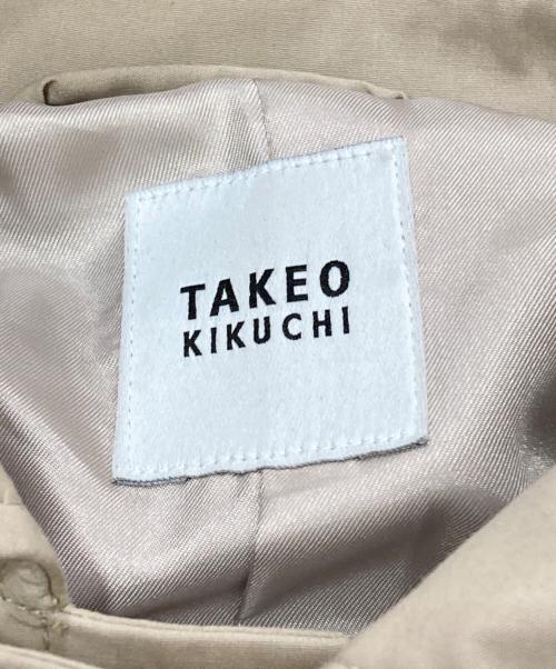 TAKEO KIKUCHI（タケオキクチ）TAKEO KIKUCHI (タケオキクチ) フード付ステンカラーコート ベージュ サイズ:SIZE2の古着・服飾アイテム